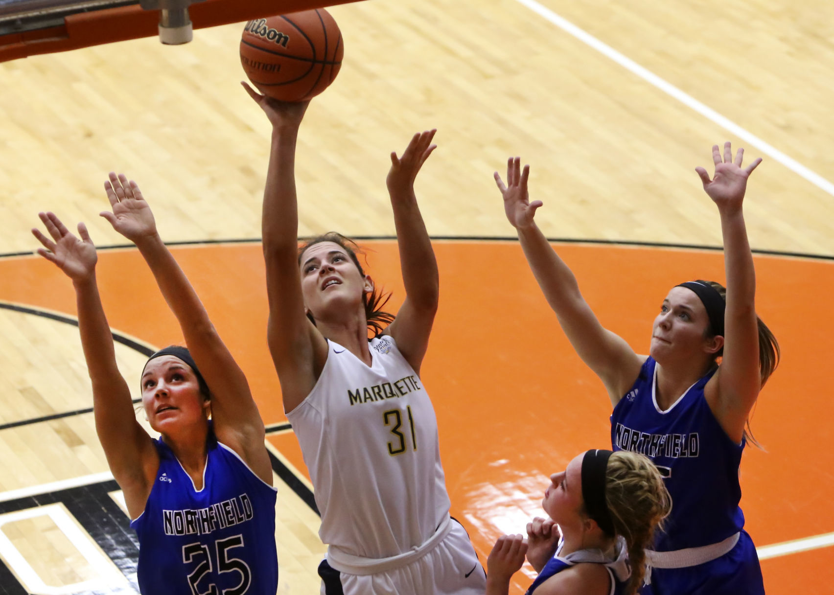 Marquette Catholic/Northfield, girls semistate basektball